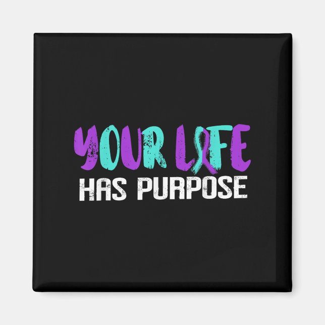 Aimant Suicide Awareness Suicide Prevention Suprt Survivo (Devant)