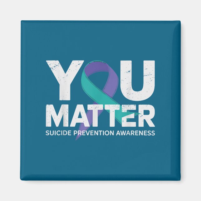 Aimant Suicides Prevention Shirts Suicide Awareness  (Devant)