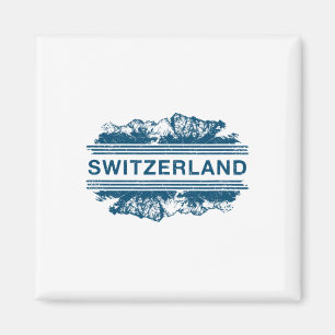 Aimant Suisse Alpes suisses Ski Souvenir Cadeau