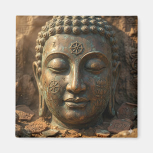 Aimant Sukiti Visage Serein Art de la Sagesse Ancienne