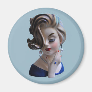 Aimant Sully Lady Diva avec Manicure Head Vase