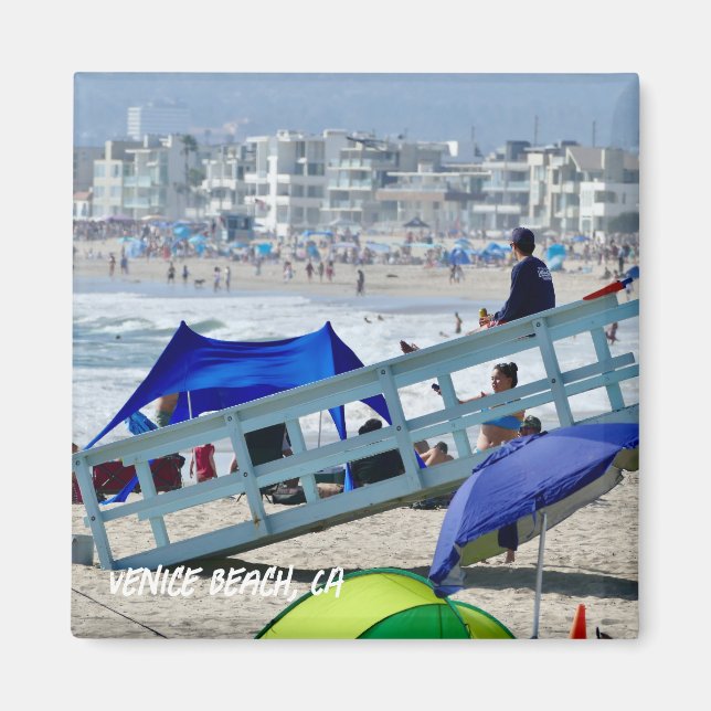 Aimant Summer Beach Day - Venice Beach, CA (Devant)
