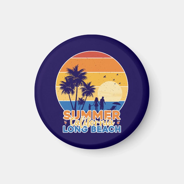 Aimant Summer California Long Beach-66594 (Devant)