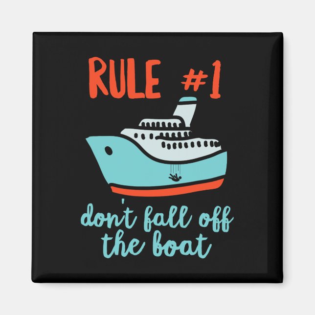 Aimant Summer Cruising Ship 2022 Trip Fun Ne tombez pas (Devant)