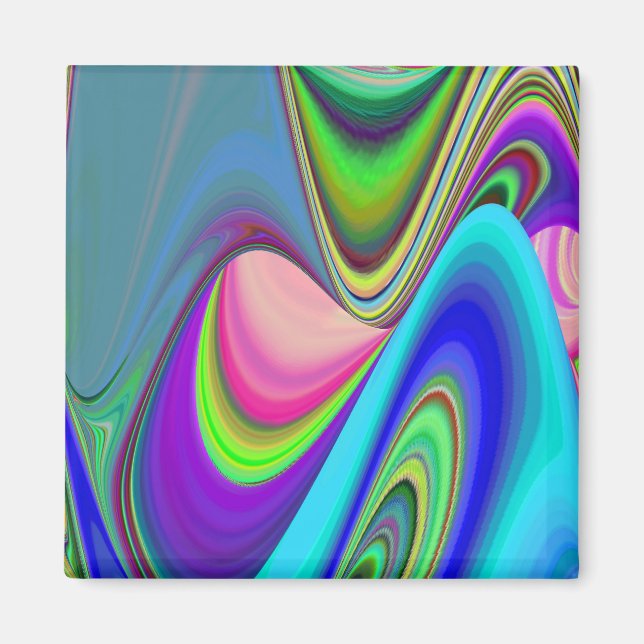 Aimant Summerfeel, Rainbowart 3D Abstrait (Devant)