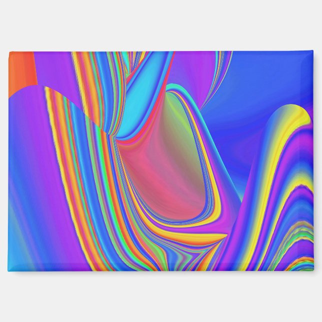 Aimant Summerfeel, Rainbowart 3D Abstrait (Recto)