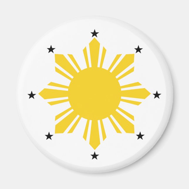 Aimant Sun des Philippines | Soleil philippin | PI Sun (Devant)