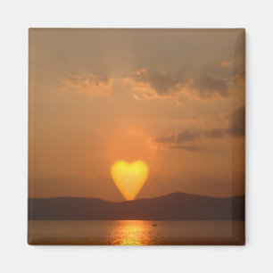 Aimant Sun en forme de coeur