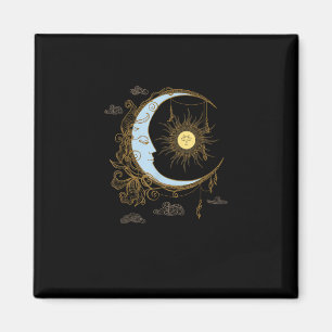 Aimant Sun Moon Vintage 90s Witch Whimsigoth esthétique