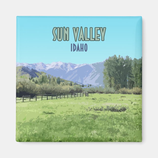 Aimant Sun Valley Ketchum Idaho (Devant)