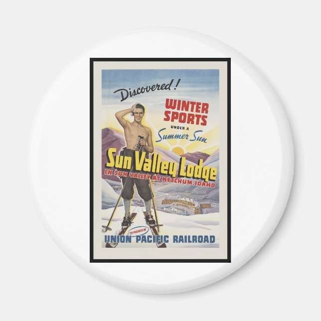 Aimant Sun Valley Lodge Idaho (Devant)