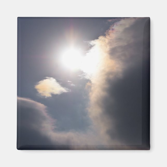 Aimant Sundog Rainbow Cloud éclate vêtements et cadeaux (Devant)