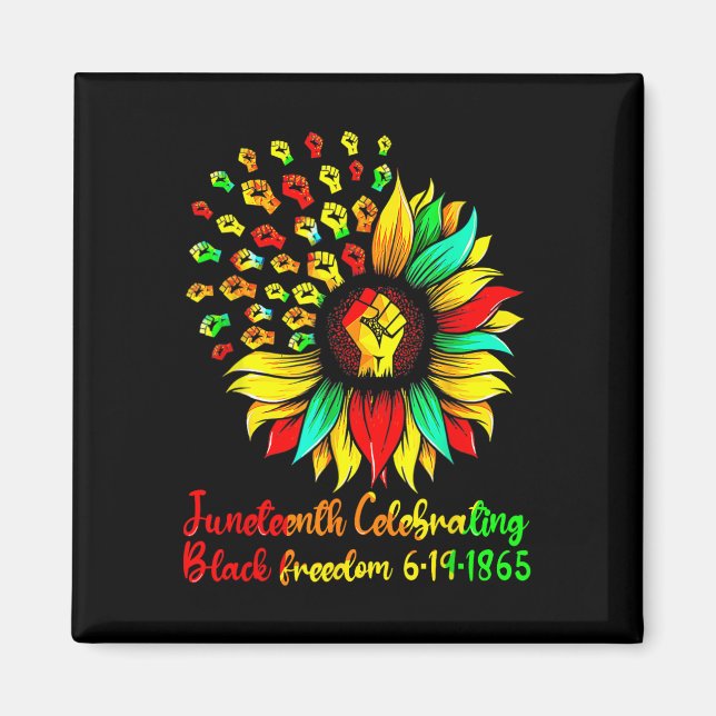 Aimant Sunflower Black Freedom 19 juin 1865 Junetdix Af (Devant)