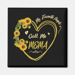Aimant Sunflower Heart Happy Mes Favoris M'Appelent