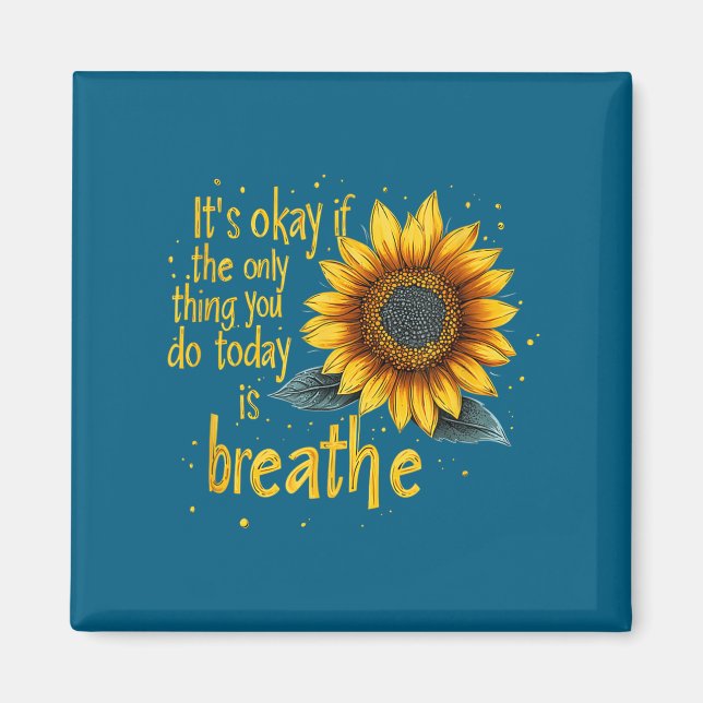 Aimant Sunflower Suicide Awareness  (Devant)