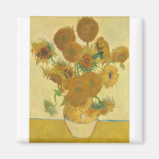 Aimant Sunflowers 1888 par Vincent van Gogh (Devant)