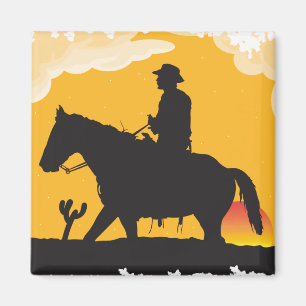 Aimant Sunset Cowboy