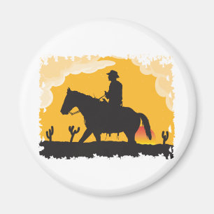 Aimant Sunset Cowboy