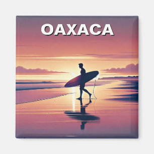 Aimant Sunset de Surfer moderne Oaxaca Mexique