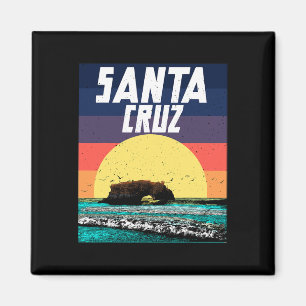 Aimant Sunset Rock Bridge Père Noël Cruz Beach Cali