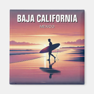 Aimant Sunset Surfer moderne Basse Californie