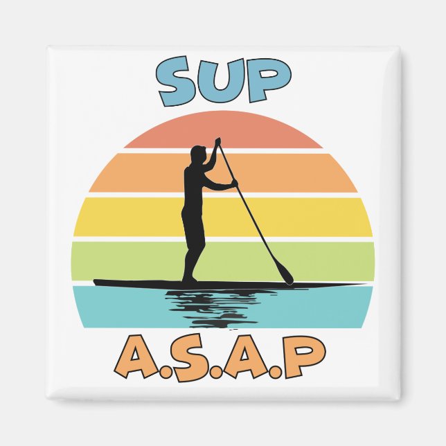 Aimant SUP ASAP Stand Up Paddling (Devant)