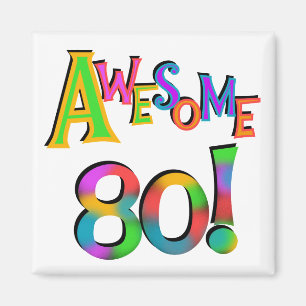 Aimant Super 80 T-shirts et cadeaux d'anniversaire