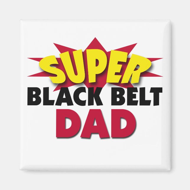 Aimant Super Black Belt Papa (Devant)