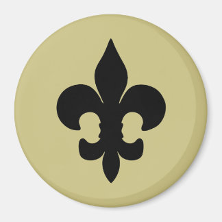 Aimant Super Black Fleur de lis