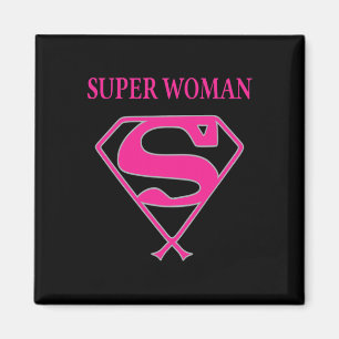 Aimant Super Femme (Sensibilisation au cancer du sein)