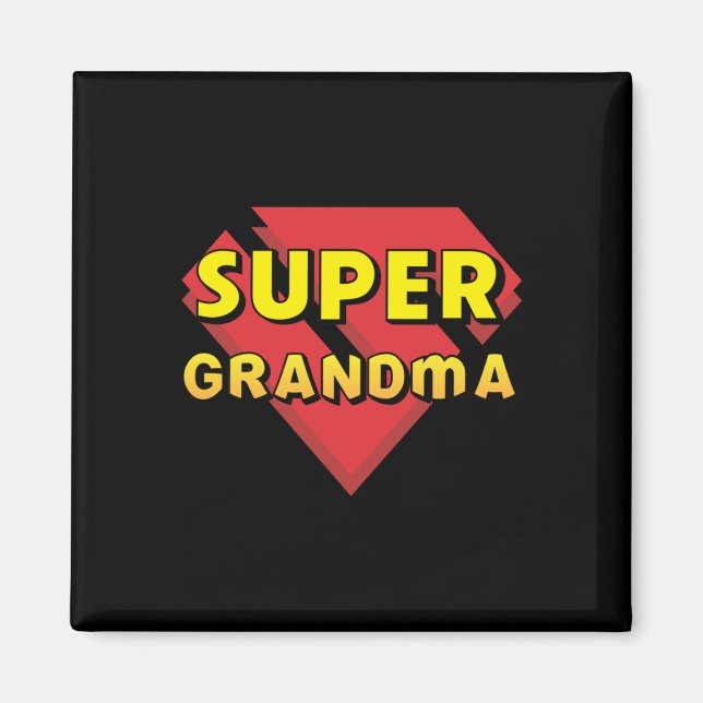 Aimant Super grand-mère (Devant)