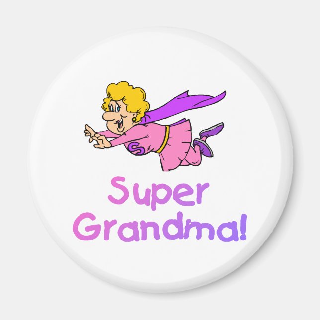 Aimant Super grand-mère (vol) (Devant)