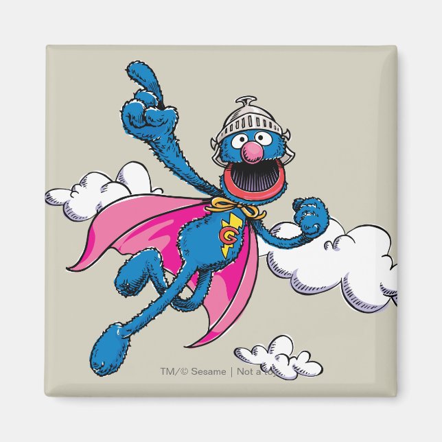 Aimant Super Grover vintage (Devant)