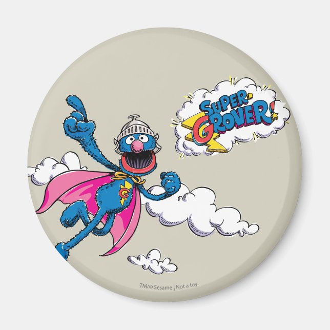 Aimant Super Grover Vintage (Devant)