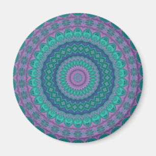 Aimant Super Hippie Trippy Joyau coloré Mandala