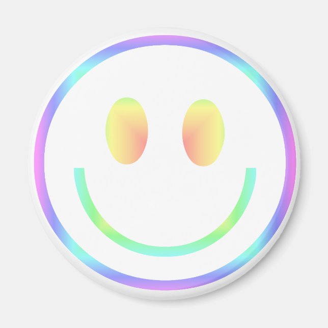 Aimant Super les années 70 Retro Happy Face (Devant)