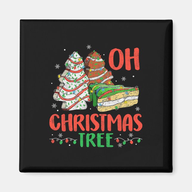 Aimant Super Oh Christmas Tree Cakes Debbie Becky Jen Ca (Devant)