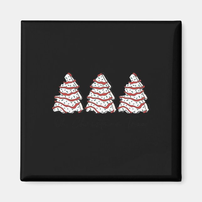 Aimant Super Oh sapin Noël Jeu de lumières Fun Tree Cake (Devant)