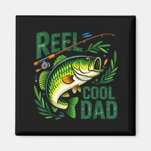 Aimant Super papa pêcheur pêcheur joyeuse fête des pères