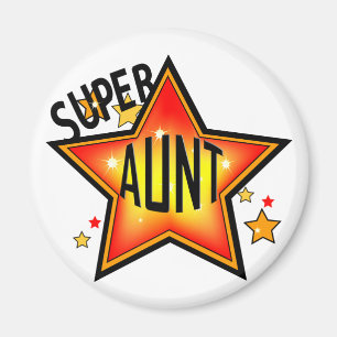Aimant Super Star Aunt Funny Magazine