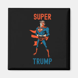 Aimant Super Trump Drôle de Super-héros Donald Trump Inau