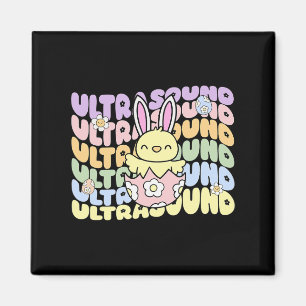 Aimant Super Ultrasound Tech Bunny Poulets Fils de Pâques