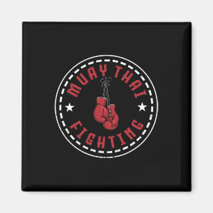 Aimant Superbe conception de combat de Muay Thai Kickboxe