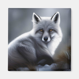 Aimant Superbe Renard Artique