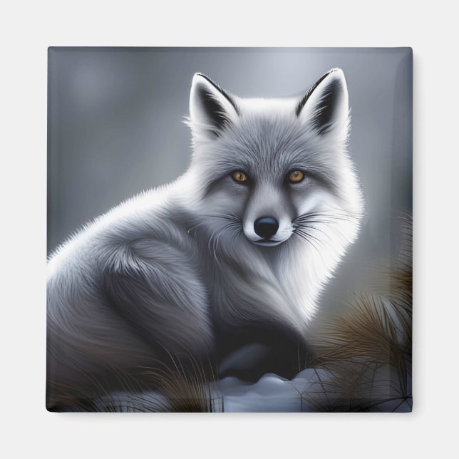 Aimant Superbe Renard Artique (Devant)