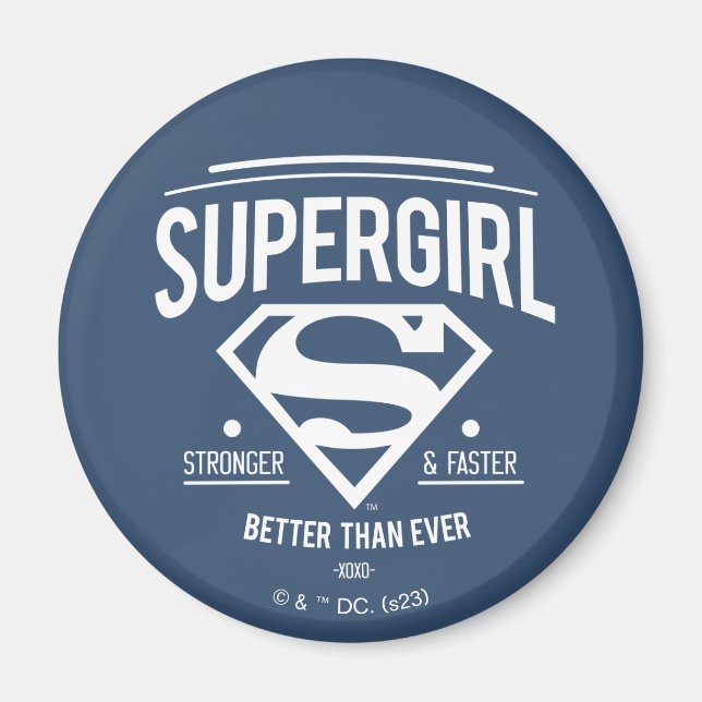 Aimant Supergirl Better Than Ever Retro Graphic (Devant)