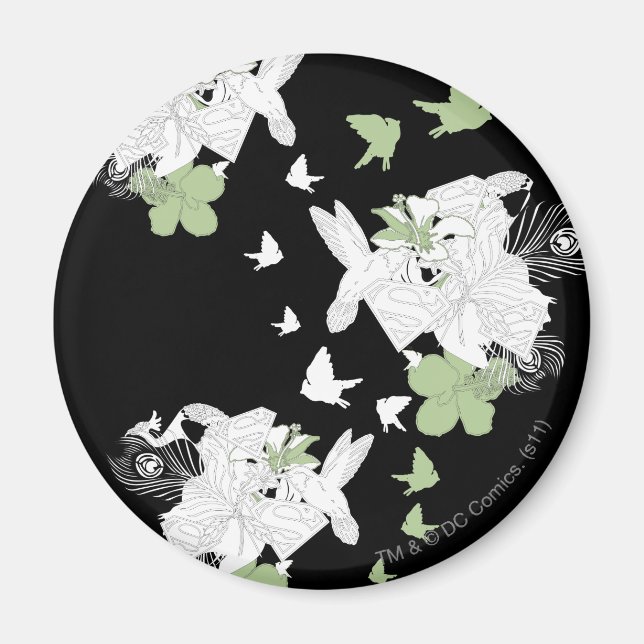 Aimant Supergirl Birds and Feathers (Devant)