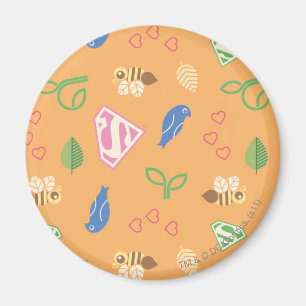 Aimant Supergirl Birds & Bees Orange