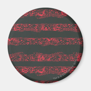 Aimant Supergirl Black et Red Line Motif