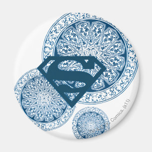 Aimant Supergirl Blue Circle Design
